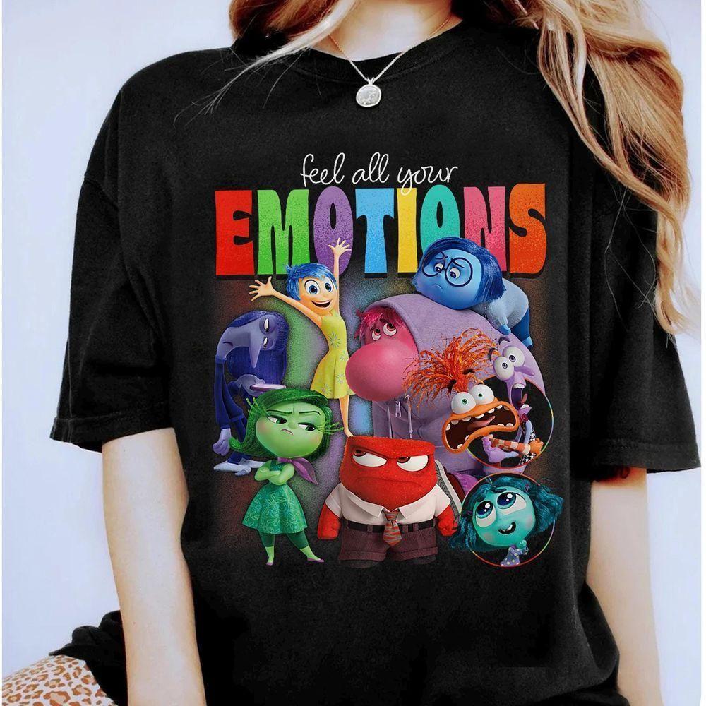 Pixar Inside Out 2 Feel All Your Emotions Vintage Disney Vuitino Apparel